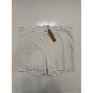 Skims Womens Marble Lace Trim Bosho Bridal Mesh Shorts Large NWT